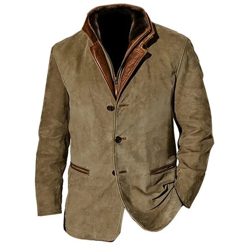 Herren vintage wildleder leder - wildleder,
