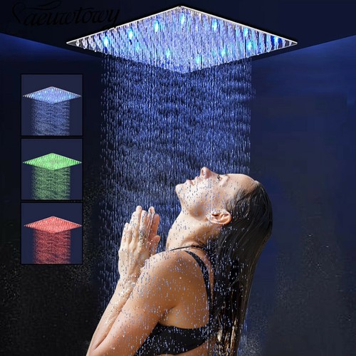 Chrom led duschkopf - chrom,