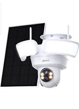 Überwachungskamera Wireless Outdoor mit 360° Sichtweite/Neigung, 2K solarbetriebenes WiFi