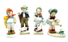 4 alte Kinder Porzellan