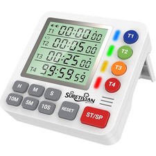 Digitaler 4-Kanal Küchentimer