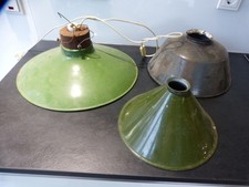 kleine alte Loft Industrielampe Emaille Werkstatt Lampe Leuchte Bauhaus Design