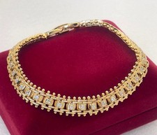 Luxus Panzer Armband Zirkonia