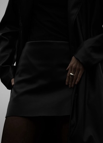 Faux leather skort - -,