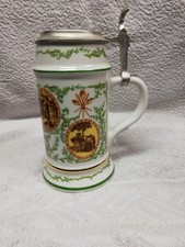 Bierkrug mit Zinndeckel DBMB