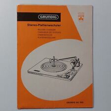 GRUNDIG Stereo-Plattenwechsler / Bedienungsanleitung