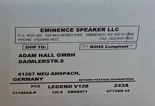 Eminence legend v128 - eminence, –