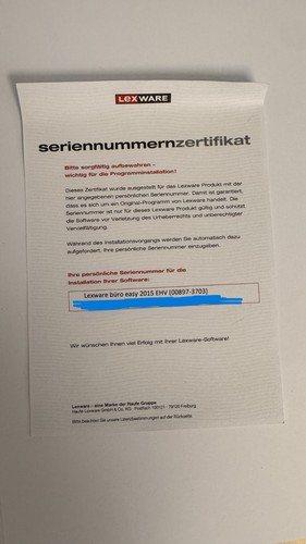 Lexware büro easy - , ehv