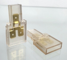 4x 6,3 Kabelschuhe Flachstecker Y Verteiler isoliert Auto Crimp Gehäuse 1:2 GLD