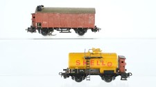 Märklin H0 Konvolut Gedeckter Güterwagen "320/S" Kesselwagen "314 Shell"