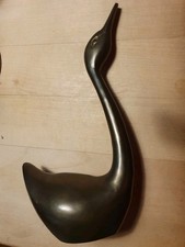 Vintage Messing-Schwan , Höhe 21 cm, Gewicht 364 g