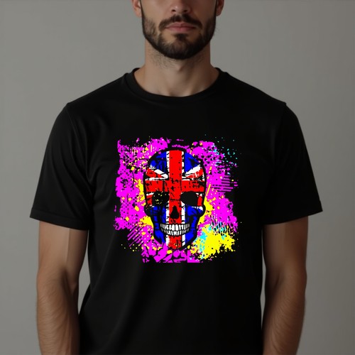 Union jack totenkopf shirt - union,