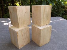 4 Palettenfüße Palettenklotz Klotz Weichholz Möbelfuß upcycling trash Basteln