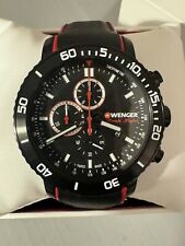 Wenger Uhr Chronograph Black