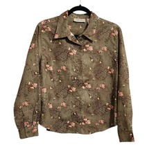 Vintage Button Up Top Lp Green