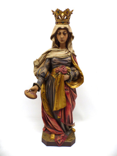 Heilige elisabeth mit brot und - elisabeth,