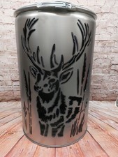 Feuertonne mit - Hirsch im