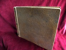 ORIGINAL Plattenalbum braun für 12 Grammophon-Schellackplatten 30cm 78rpm