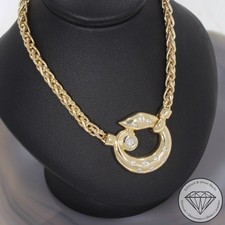 Wert 2980 € Brillant Collier (ca. 0,20 carat) 585 14 Karat Gelb Gold