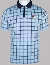 FILA Vintage Borg (Bobby) Retro Tennis Polo Shirt IN Blau - Limitierte Auflage