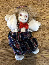 Porzellan clown puppe figur - porzellan,
