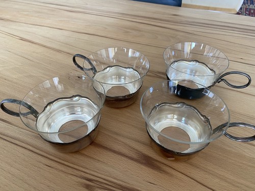 Wmf teegläser mit - , st.