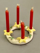 Seltener Miniatur Adventskranz Keramik - Goebel / Hummel ? - Puppenstube Advent
