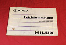 Betriebsanleitung Toyota Hilux Anleitung 1996 Handbuch