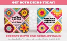 NEW! Claire Montgomerie's GRANNY SQUARE FLOWERS and GRANNY SQUARE CARD DECKS