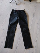 Lederhose Gr.40/42 Echtleder Schwarz Top Zustand  !!!