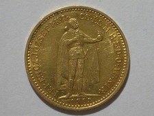 UNGARN: 10 Korona Gold. Kaiser