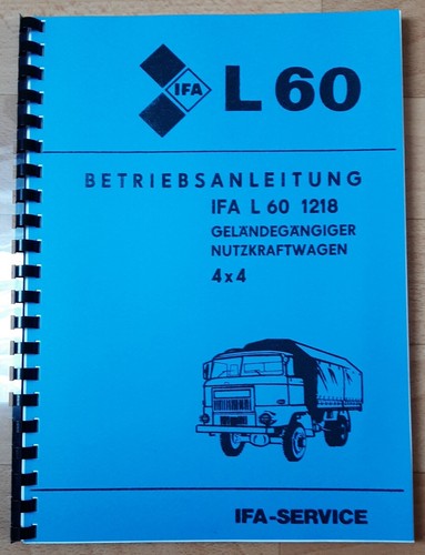 Ifa l60 betriebsanleitung 60 - betriebsanleitung, l