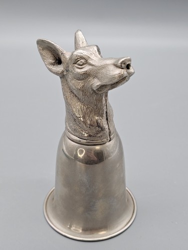 Sturzbecher versilbert hund - versilbert,