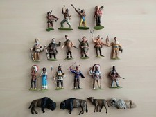 Grosses Konvolut Indianer/Cowboys WILD WEST Karl May Serie + Büffel 54 mm