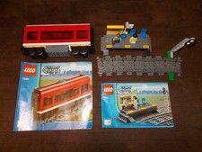 Lego® City Eisenbahn - aus 7938 - Set 1 + 3 - Mittelwaggon mit Bhf - mit BA