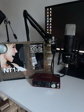 Rode NT1-A Signature Black mit Rode PSA-1 Mikrofonarm und Interface Scarlett 2i2