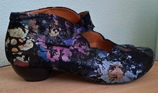 Think Pumps in Gr. 39 ,5  schwarz Pink Lila bunt FAST NEU 