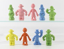 Popeye & Olivia === 9 x vintage Radiergummi Figuren KFS 1980