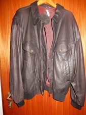 Herren Hirschleder Blouson Gr. 58 schwarz