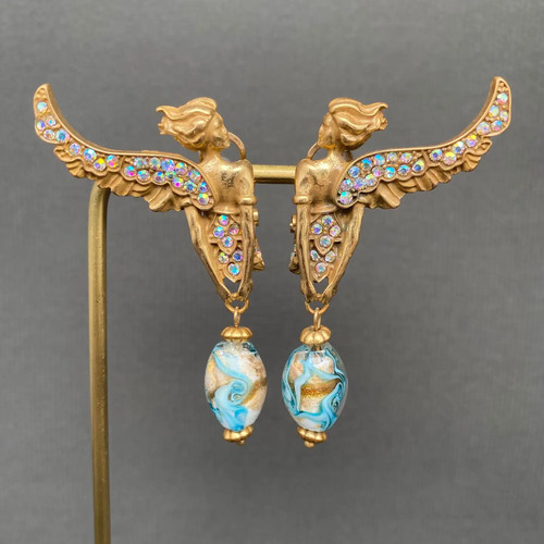 Jugendstil ohrringe - jugendstil,