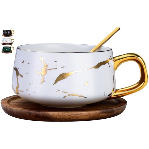 Cappuccino tassen set marmor - set,