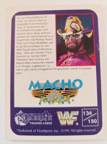 Wwf wrestling sammelkarte - wwf,
