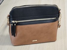 Handtasche - braun/schwarz -