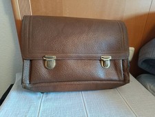 Vintage Lederranzen Schulranzen 60er/70er Jahre Deutsch Echtleder Braun
