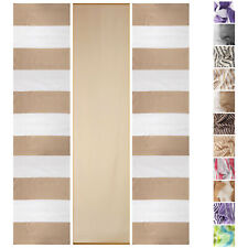 3er Pack Schiebegardine 60x260cm gestreift inkl. Zubehör Flächenvorhang Gardine