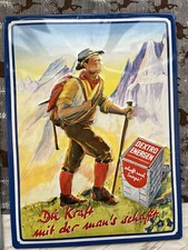 3 Stück Blechschilder Werbung