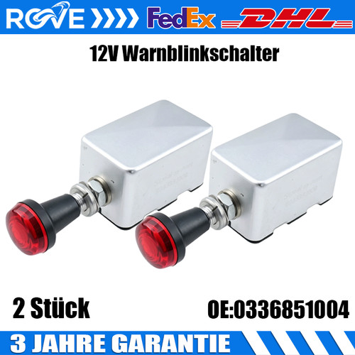 Stück 12v warnblinkschalter - 2,