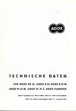 ADOX KB 21, R 21, R 21 M, PL