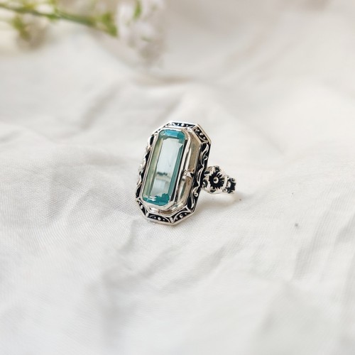Sterling silber 925 blautopas - sterling,