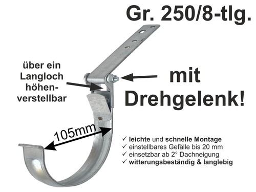 Verzinkter rinnenhalter - verzinkter,